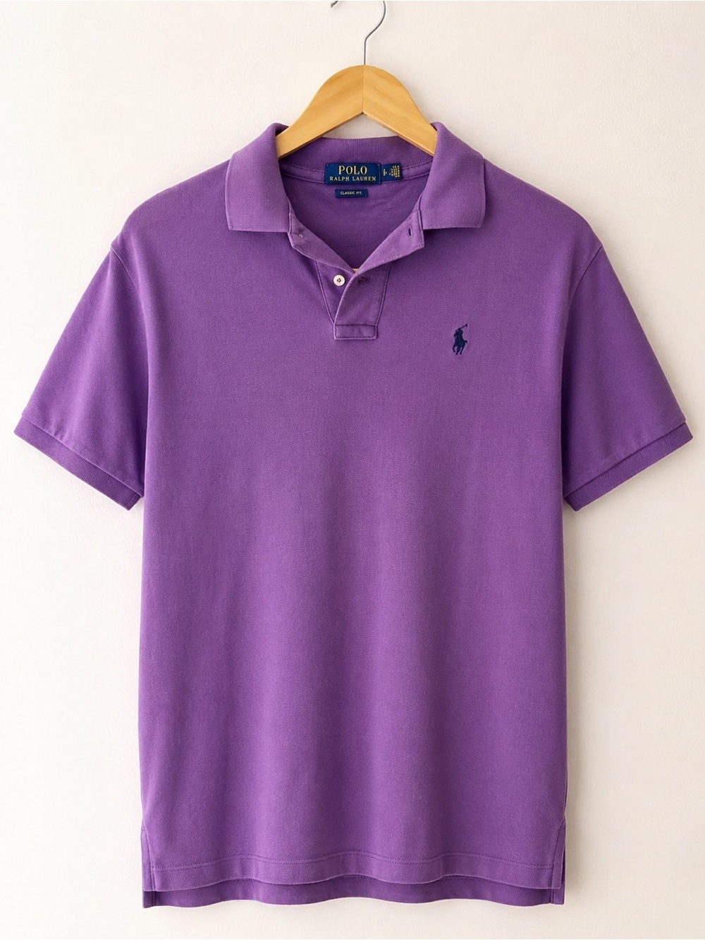 Polo Ralph Lauren Men's Purple Classic Fit Polo Shirt Size L EUC